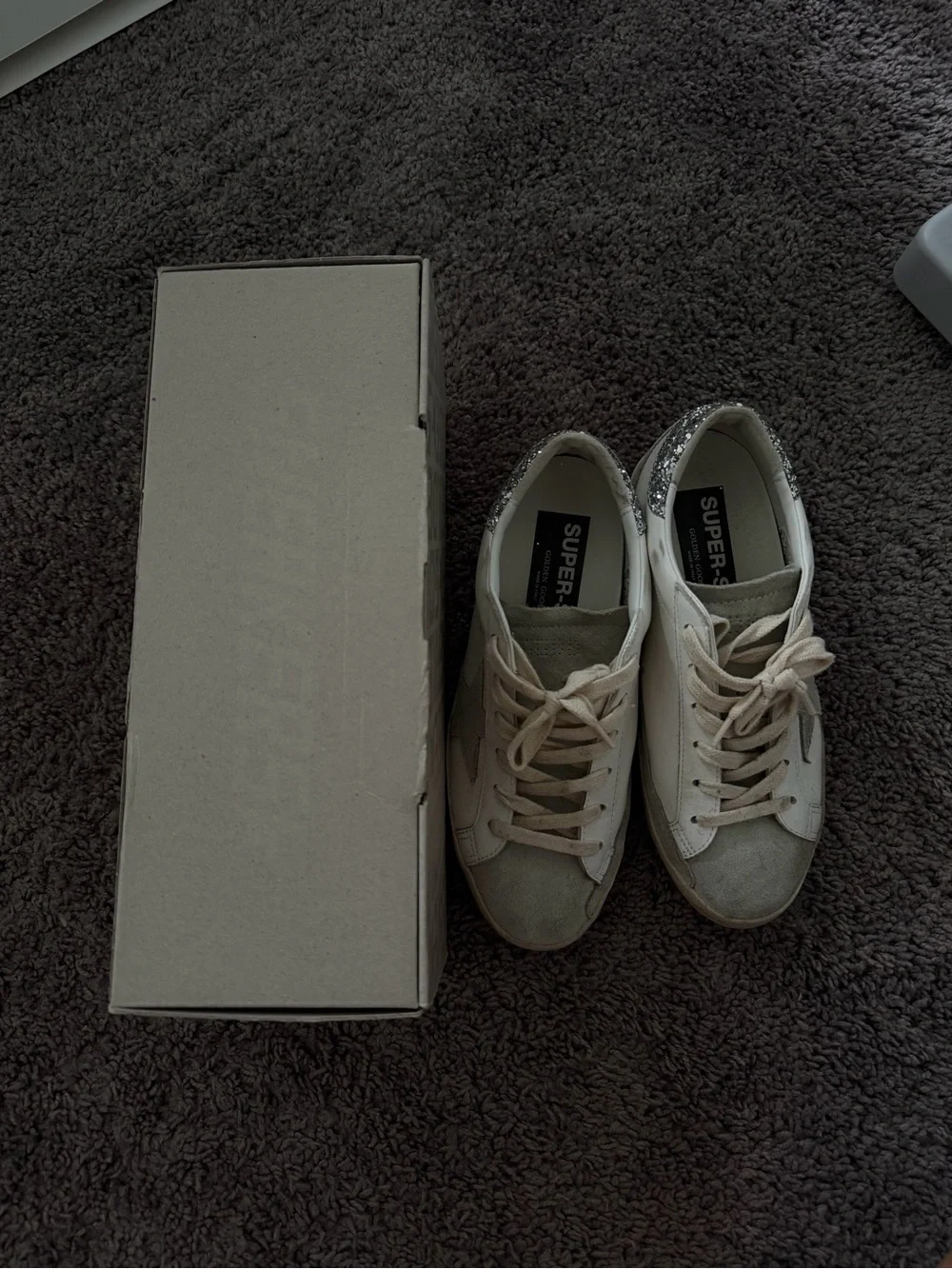 Golden Goose Super-Star white silver sneaker